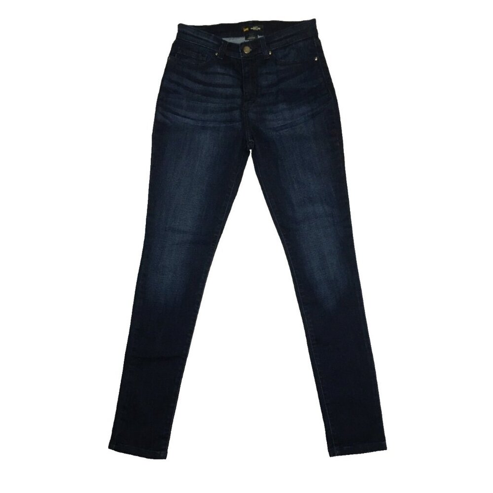 Lee Slim Fit Skinny Leg Mid Rise Sculpting Jeans Women's 6 Long 28.5 x 31.5